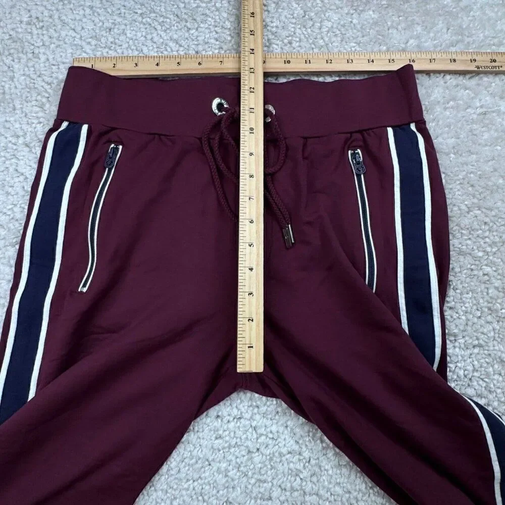 True Religion Contrast Stripe Lounge Pants Purple Maroon